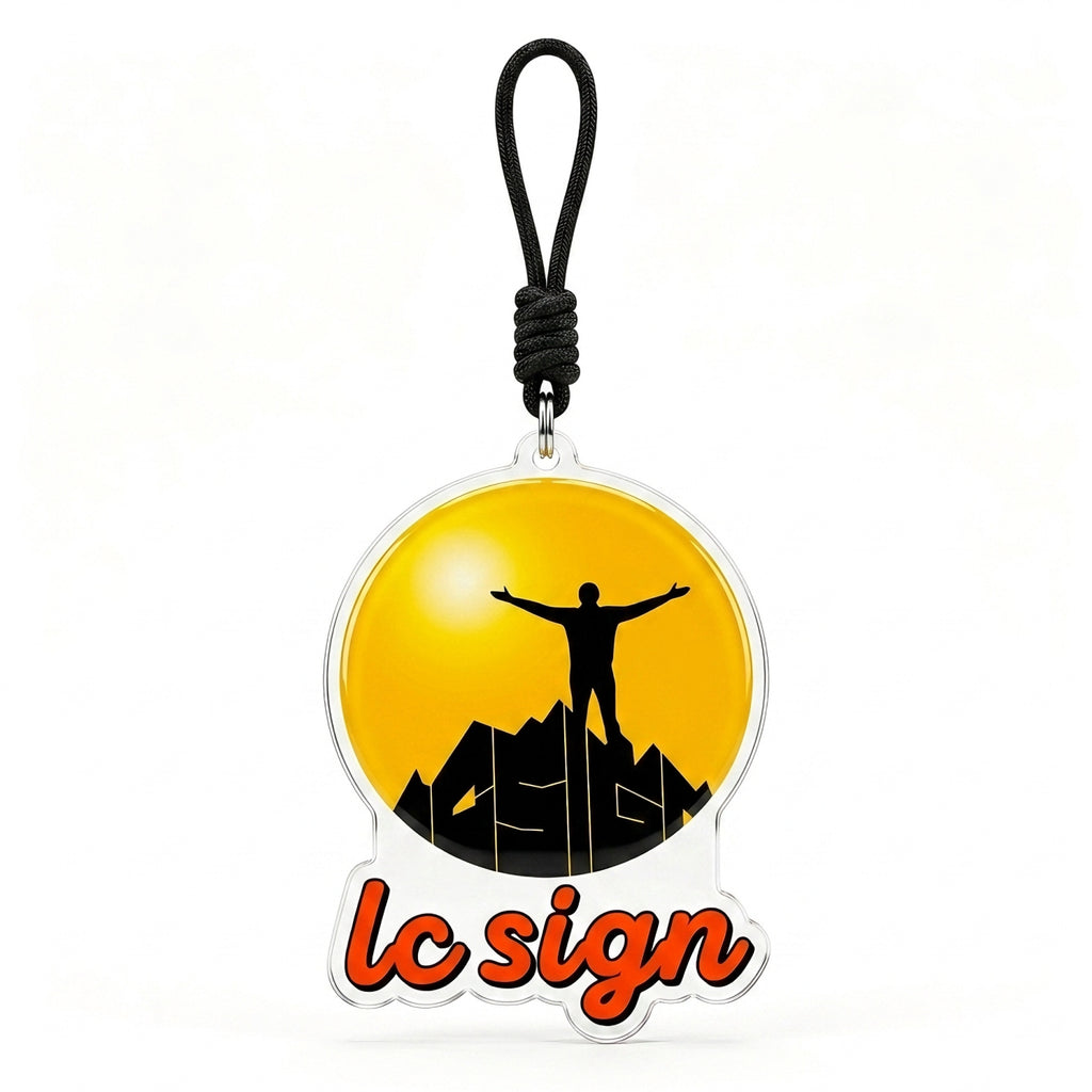 LC SIGN LOGO Metal Keychain