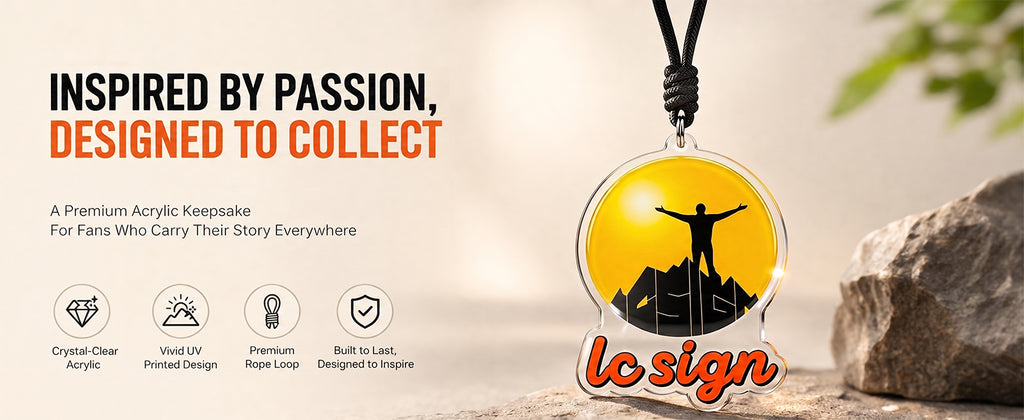 LC SIGN LOGO Metal Keychain