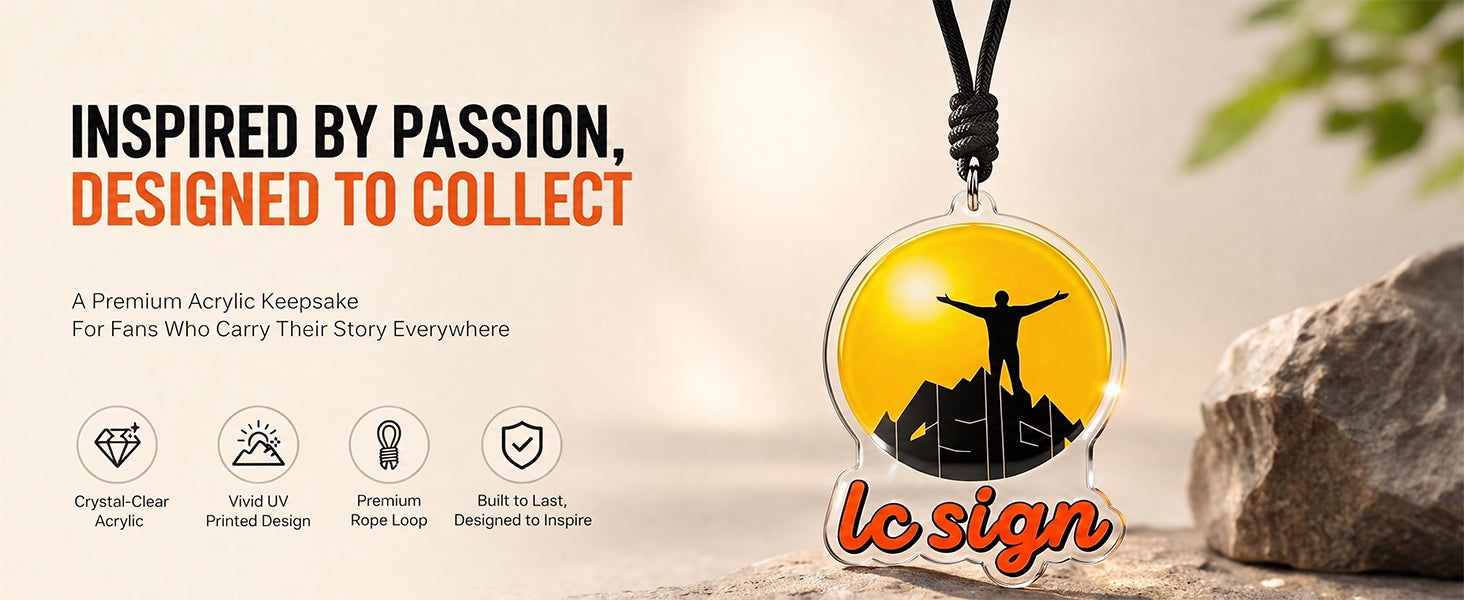 LC SIGN LOGO Metal Keychain