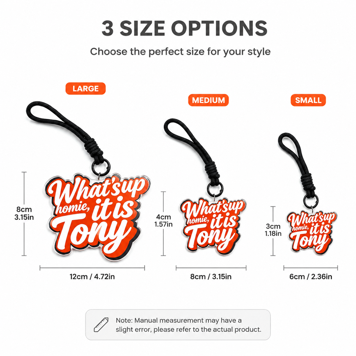 What's up homie it is tony Metal Keychain