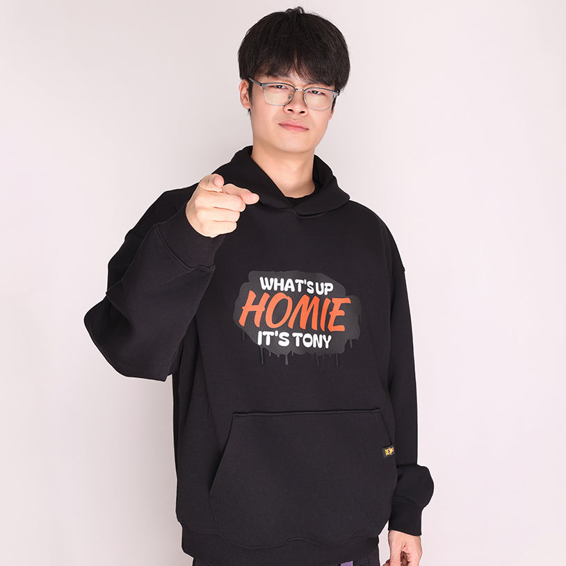 “What’s Up Homie,It's Tony” LC SIGN TONY Merch Black Hoodie