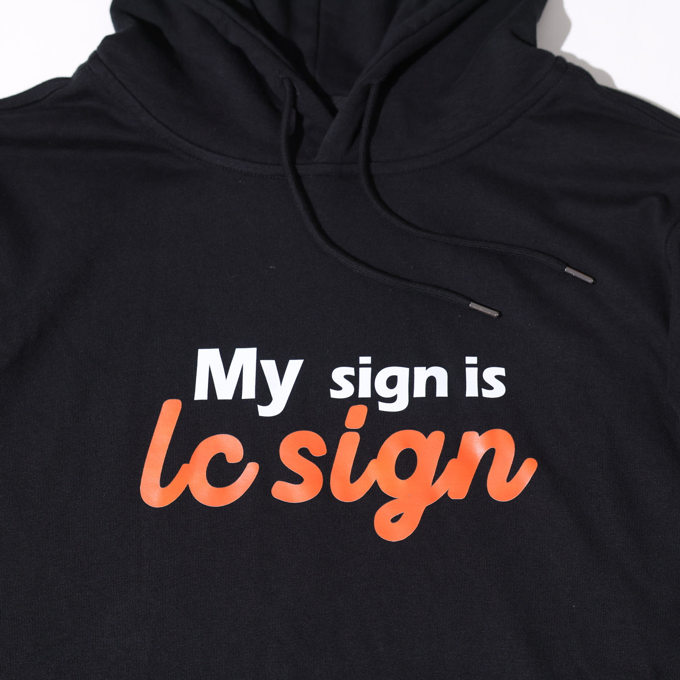 LC Sign Tony Classic Black Pullover Hoodie(My sign is lc sign)