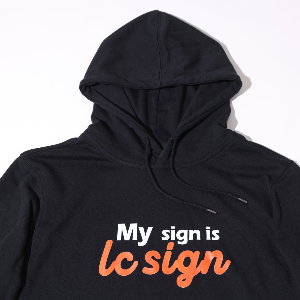 LC Sign Tony Classic Black Pullover Hoodie(My sign is lc sign)