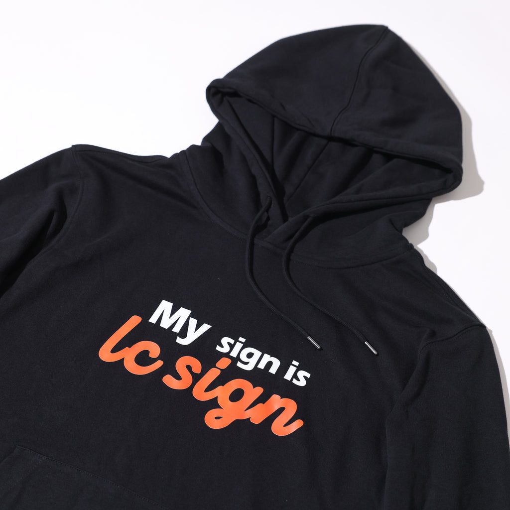 LC Sign Tony Classic Black Pullover Hoodie(My sign is lc sign)