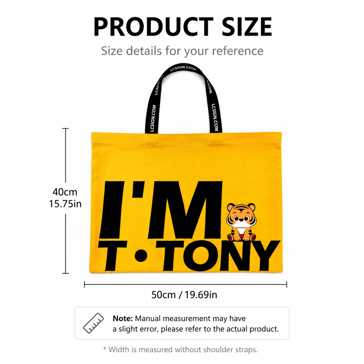 LC SIGN TONY'S Tote Bag