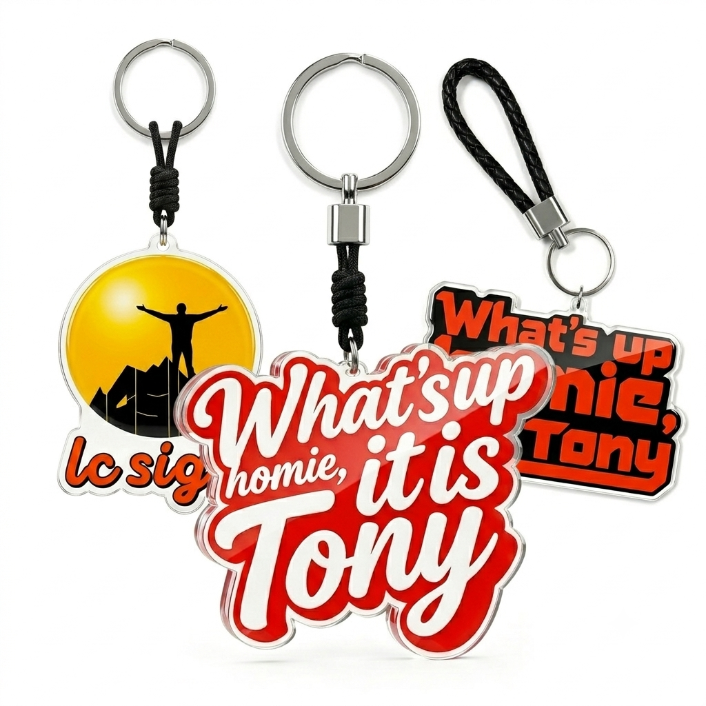LC SIGN LOGO Metal Keychain
