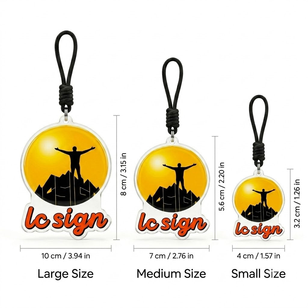 LC SIGN LOGO Metal Keychain