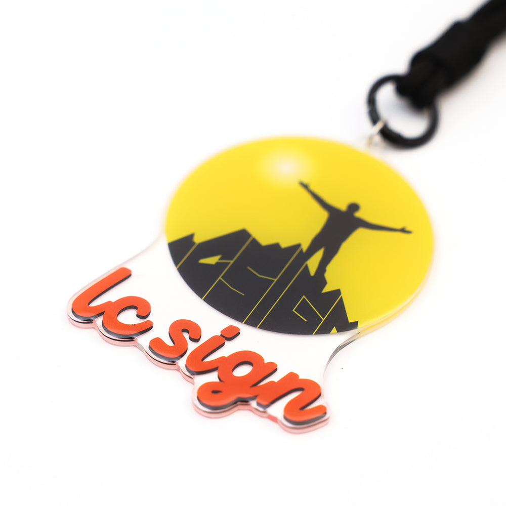 LC SIGN LOGO Metal Keychain
